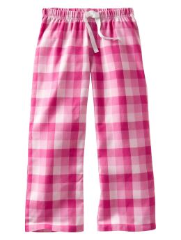 GapKids: Plaid pajama pants - pink