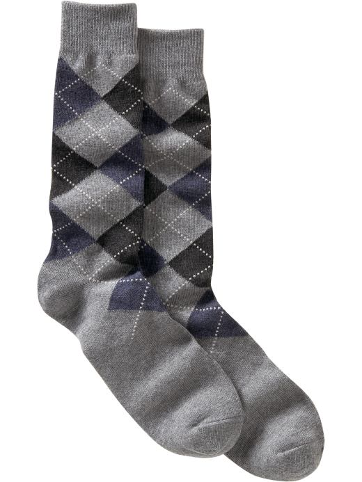 Argyle crew socks