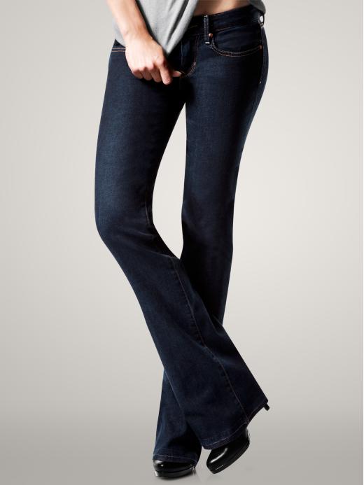 Gap Petite Womens Dark Curvy Jeans (Saturated Dark Wash)