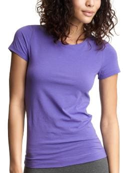 Pure body T | Gap :  short sleeves light gray spandex clothing