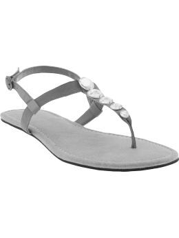 Women's Clothing: Women's Clothing: Jeweled T-strap sandal: Sandals Shoes | Gap from gap.com