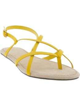 Crossover strappy sandals