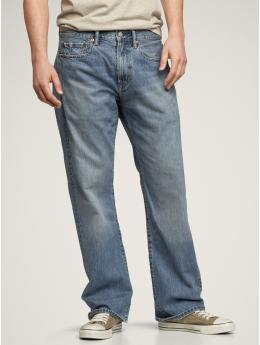 Loose fit jeans (pale blue wash)