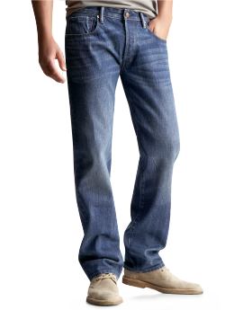 Men: Buckle-back authentic fit jeans (medium wash) - medium