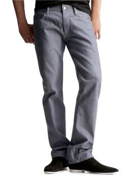 Men: Limited edition straight fit jeans (gray wash) - steel