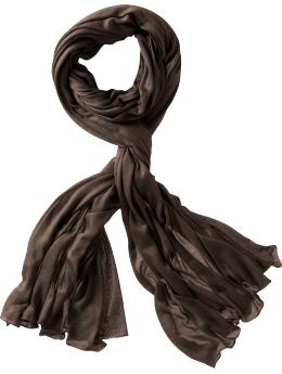 Women: Lightweight knit scarf - chocolate chip