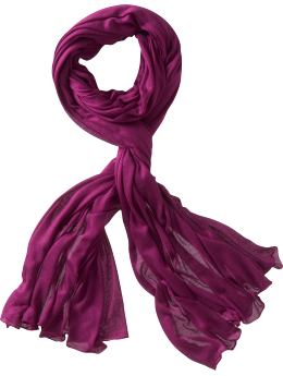 Women: Lightweight knit scarf - orchid blossom