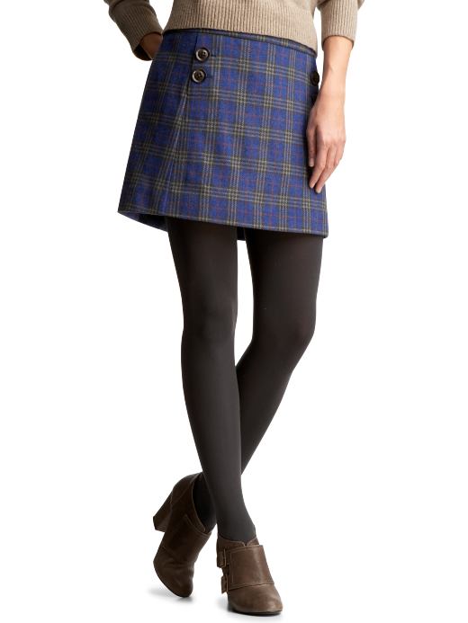 Gap Petite Plaid Mini Skirt