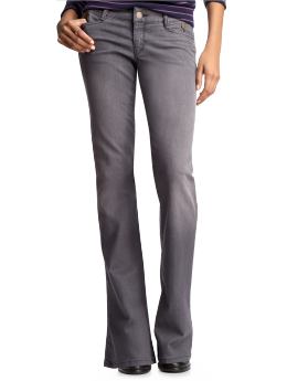 Women: Charcoal boot cut jeans - charcoal