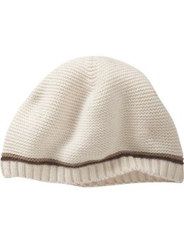 BabyGap: Organic sweater hat - milk