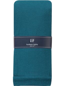 Women: Footless tights - vivid teal