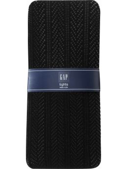 Women: Pointelle tights - true black knit