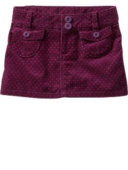 GapKids: Polka-dot corduroy skirt - ruby wine