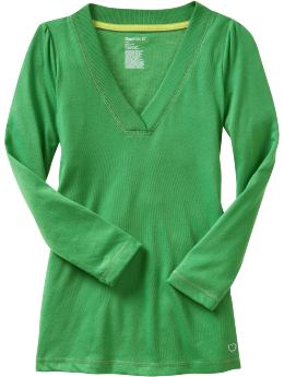 GapKids: V-neck tunic - light emerald