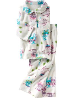 Bunny micro fleece sleep set