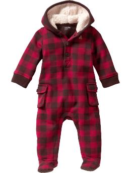 Baby Clothing: Baby Boy Clothing: Cargo plaid hoodie one-piece: Copper Mountain | Gap Baby Clothing: Baby Boy Clothing: Cargo plaid hoodie one-piece: Copper Mountain | Gap