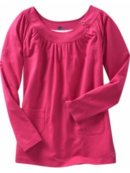 GapKids: Button tunic top - english rose