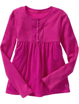 GapKids: Pintucked empire T - mulberry
