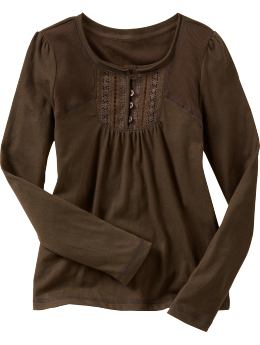 GapKids: Crochet top - milk chocolate