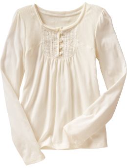 GapKids: Crochet top - milk