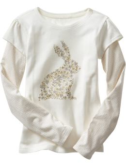 GapKids: 2-in-1 sparkly graphic T - milk