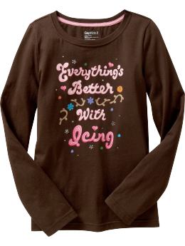 GapKids: Long-sleeved girly graphic T - chocolate bar