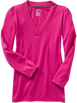 GapKids: V-neck tunic - mulberry