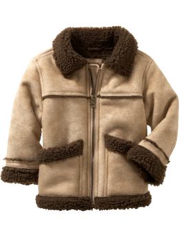 BabyGap: Faux-sherpa jacket - pony brown