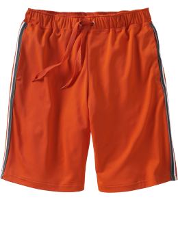 Men: Athletic shorts - flaming embers