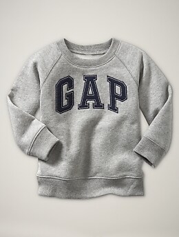 BabyGap: Arch logo pullover - light heather gray