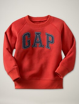 BabyGap: Arch logo pullover - carmine red