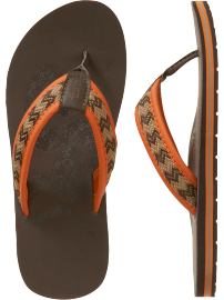 Woven flip flops