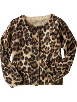 BabyGap: Leopard cardigan - leopard print