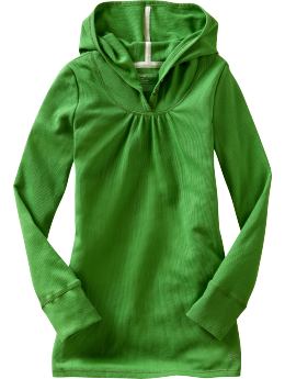 GapKids: Button waffle knit tunic - field goal green