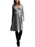 Wrap sweater dress
