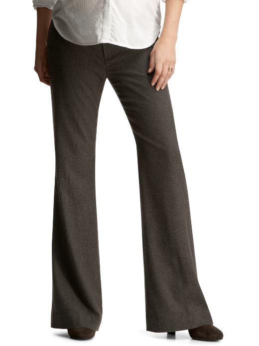 GapMaternity: Demi panel hip slung flare pant - yarn dye