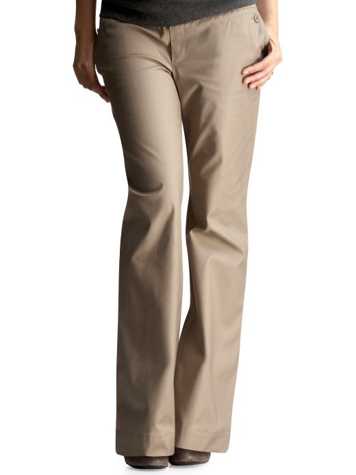 GapMaternity: Demi panel hip slung flare pants - terrain