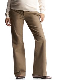 No panel hip slung flare buckle pants