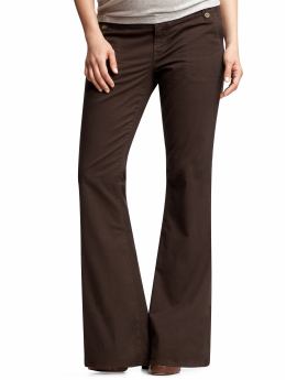 Back panel flare pants