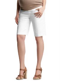 Demi panel stretch Bermuda shorts