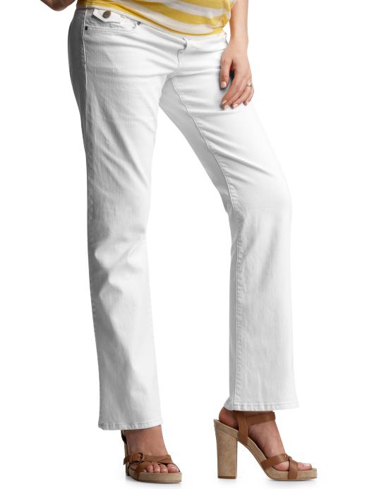 Gap Demi Panel Ankle Jeans (White)