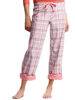 Roll-up plaid pants