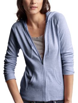 Full-zip sweater hoodie