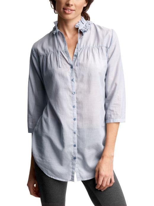 Women's Clothing: Women's Clothing: Chambray lounge shirt: Gowns Sleepwear | Gap from gap.com