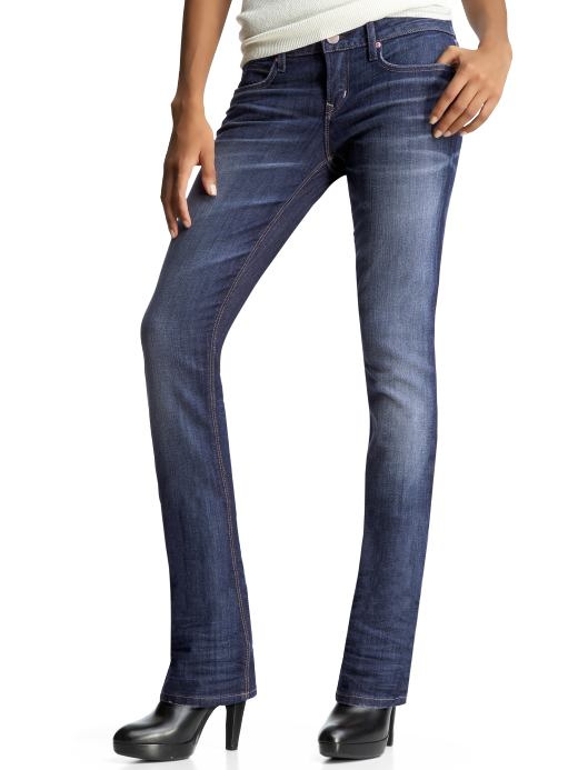 Women: Real straight (faded medium wash) - dark