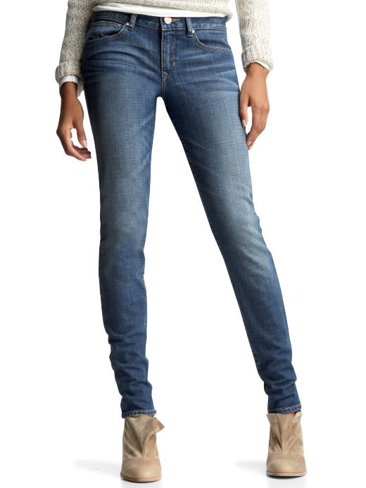 Women: Always skinny mid rise jeans (medium wash) - medium