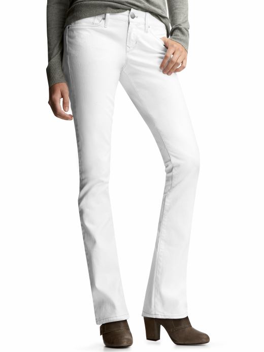 Gap Straight White Jeans