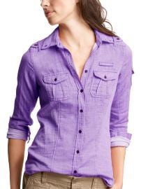 Sun-washed camp shirt