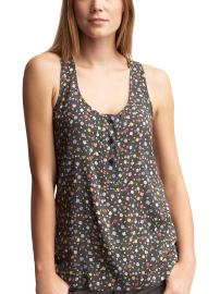 Mini-floral henley tank