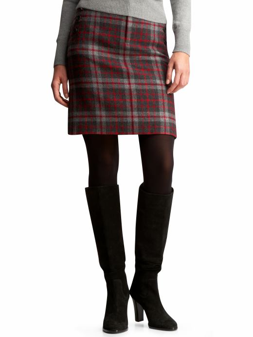 Gap Plaid Sailor Pencil Skirt